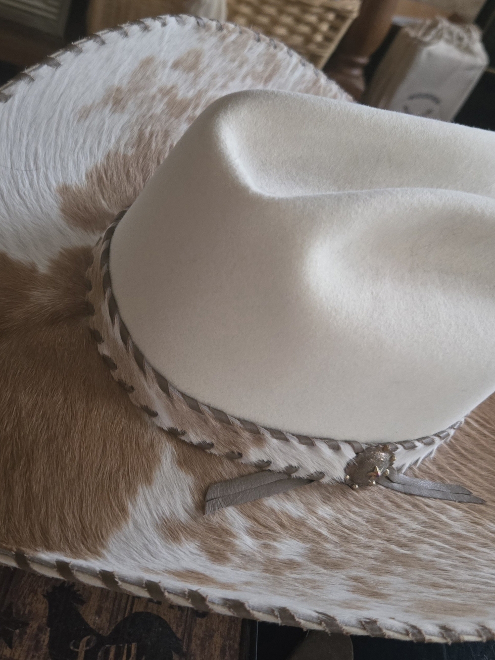 Shorty's Caboy Hattery Shorty's Hattery 50X Custom Cowhide Overlay Cowboy Hat